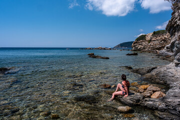 Isola d'Elba, vista dalla spiaggia