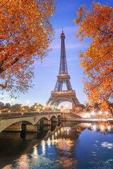 Fototapeta na wymiar Paris, Tour eiffel en vue verticale