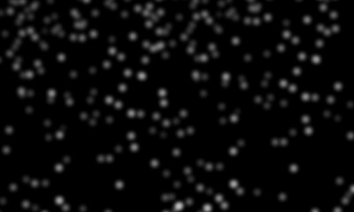 Snowflakes and snow borders on a black background, easy to use material