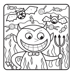 Halloween Coloring Page for Kids
