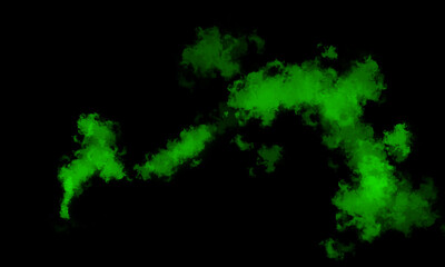 Colored smoke on a black background, easy to use material