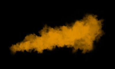 Colored smoke on a black background, easy to use material