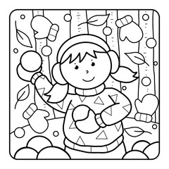 Christmas Coloring Page for Kids