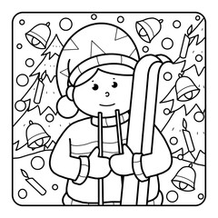Christmas Coloring Page for Kids
