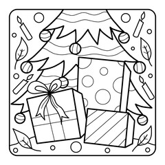 Christmas Coloring Page for Kids