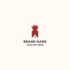 Home Pineapple Fruit template logo design inspiration. Pineapple Fruit and home Premium Quality symbol vector illustration