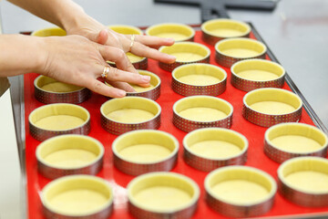 Making sweet or savory tarts and quiche.