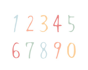 手書きのおしゃれな数字のイラストのセット おしゃれ 番号 数 フォント カリグラフィー 筆記体 Wall Mural Yugoro 手書きのおしゃれな数字のイラストのセット おしゃれ 番号 数 フォント カリグラフィー 筆記体 Wall Mural Yugoro