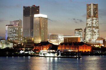 横浜みなとみらいの夜景