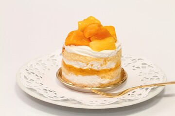 マンゴーとパイナップルのケーキ