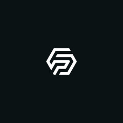 FP / PF initial logo design