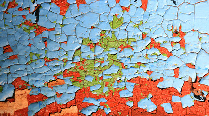 Fototapeta premium old cracked paint surface