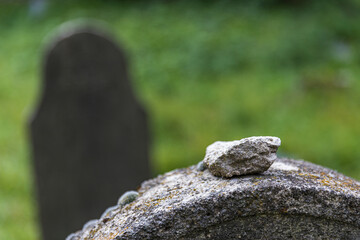 Very old abandoned Jewish cemetery