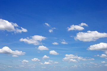 Blue sky background with cloud. Copy space