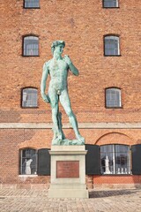 replica statue of Michelangelo's David