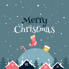 Merry christmas design. Vector illustration