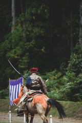 長巻を携えた騎馬武者