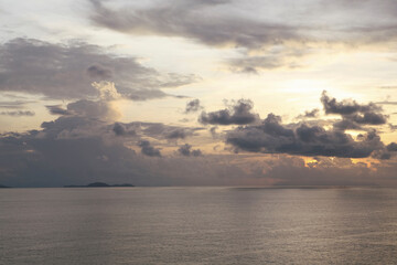 マラッカ海峡夜明け空