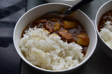 Curry rice, Japanese food in Tokyo