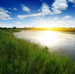 landscape with a river