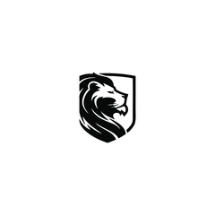 lion logo design vector