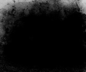 Black grunge messy background, hand painted scary texture