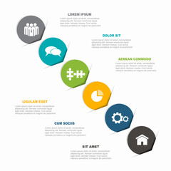 Infographic design template with place for your data. Vector illustration.