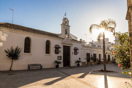 Chipiona, Spain. The Ermita Cristo de las Misericordias (Hermitage of Christ of the Compassion), a Catholic chapel and church