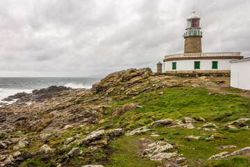 Fototapeta na wymiar Ribeira, Spain. The lighthouse of Corrubedo in Galicia