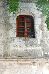 old window in wall