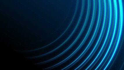 Futuristic retro blue neon laser lines background