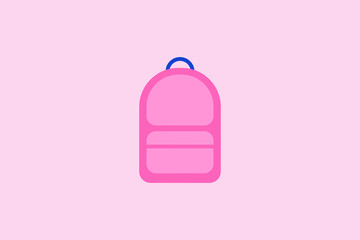 Colourful school bag vector design illustration