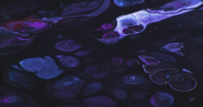Abstract Macro Composition. Color Paint mixed in slow motion.

