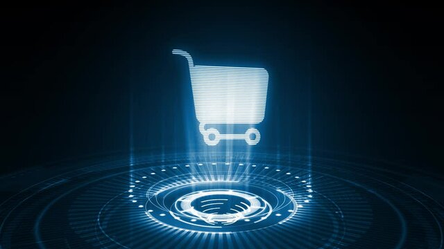 Business, Technology, Internet and network concept. Add to cart internet web store buy online e-commerce concept.