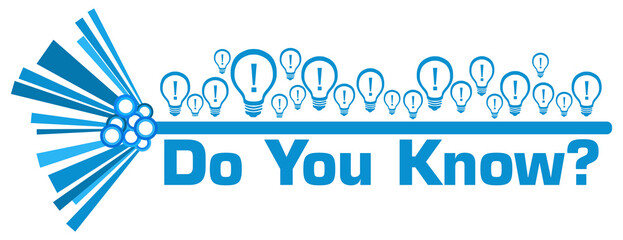 Do You Know Blue Graphical Bar Bulbs 