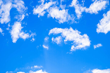 Blue sky and beautiful clouds