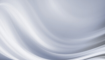 Abstract white and gray futuristic background. Light lines, waves. Blank gradient banner.
