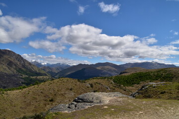 The view of mountains in Queenstown, New Zealand
