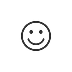 Smiley face emoji icon. Smiley emoticon symbol modern, simple, vector, icon for website design, mobile app, ui. Vector Illustration
