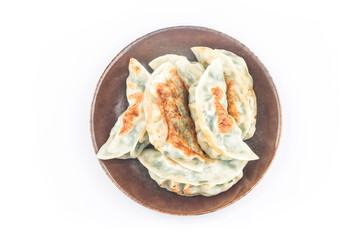 Fried Dumpling isolated on white