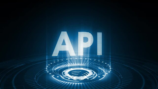 API - Application Programming Interface. Software development tool. Business, modern technology, internet and networking concept.