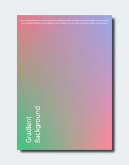 Colorful modern gradient background for template, brochure, flyer, cover design.