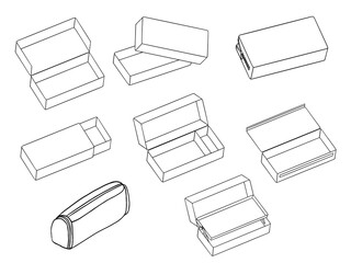 Back to school pencil box clip art collection. You can use this file to print on greeting cards, frames, mugs, shopping bags, wall art, phone boxes, wedding invitations, stickers, decorations