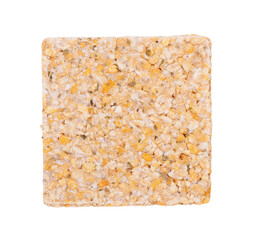 Fast food pea soup. Isolated on white background.