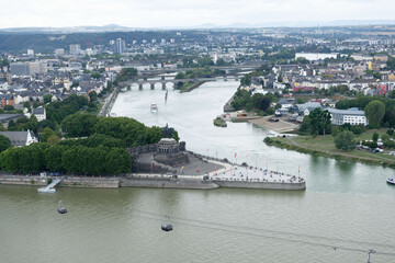 Naklejka premium Deutsches Eck in Koblenz