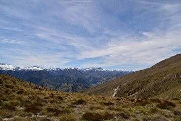 The view of mountains in Queenstown, New Zealand