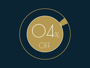 04% OFF banner, 04% Discount Offer