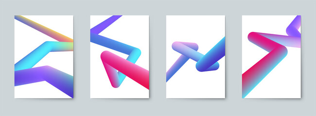 Modern abstract covers set