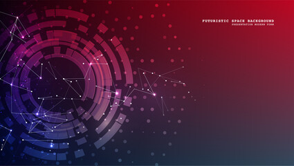 Abstract polygonal space