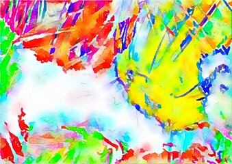 Watercolor abstract artistic background for design.
